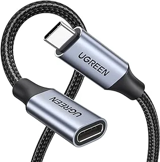 UGREEN USB C 3.1 كابل تمديد مضفر من النوع C سلك تمديد USB C 3.1 Gen2 5A سلك ممتد متوافق مع iPad mini 6 و Macbook و Nintendo Switch إلخ - 1 متر