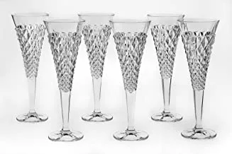 Bohemia Jihlava 8591581023776 Kelch Chelsey Flute Glass, Lead Crystal, Transparent