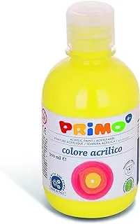 Primo 400TAF300210 Acrylic Paint Bottle, 300 ml, Neon Yellow