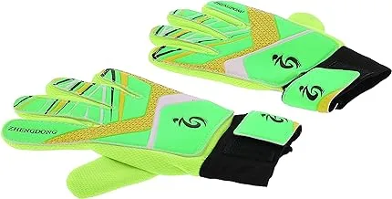 ZHENGDONG Football goal keeper full finger gloves, size 7 - multi color - (27x15) cm