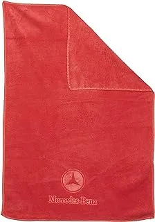 Mercedes Car Drying Towel, Free Microfiber Cleaning Cloth, Premium Professional Soft Microfiber Towel, Super Absorbent Detailing Towel for Car/Windows/Screen/Kitchen - Red