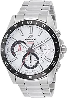 Casio Edifice EFV-570D-7AVUDF Stainless Steel Band Chronograph Analog Watch for Men - Silver