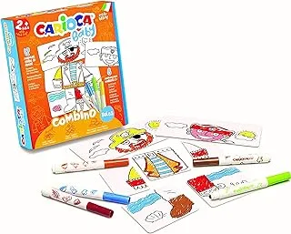 Carioca baby combino 2+ tales + 8 felt tip pens