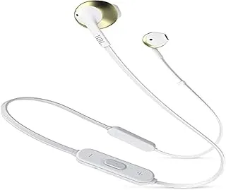 JBL JBLT205BTCGD Tune Bluetooth Headset - White and Gold, Wireless earphones Airpods earbuds headphones