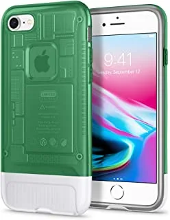 Spigen classic c1 back cover for apple iphone 8 - light green silver