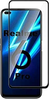 Realme 6 Pro 5D Curved Full Coverage Premium Scratch Resistance 5D Touch واقي شاشة زجاجي مقوى لهاتف Realme 6 Pro أسود