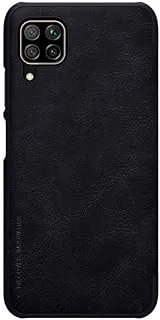 Nillkin qin leather flip cover for huawei p40 lite - black