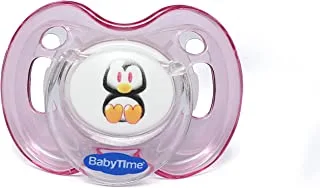 Baby Time Baby Accessories BT150 Silicone round. Soother Candy With a cover No 2 pink 1.0 Piece