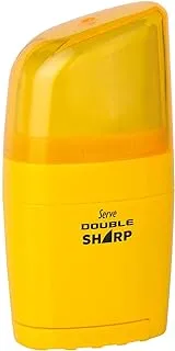 Serve SV-D.SHARP1FS DOUBLE SHARP 2 in 1 Eraser and Sharpener - Yellow