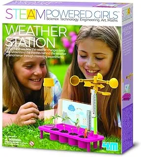 4M Steam Powered Girls Weather Station Toy for Girls