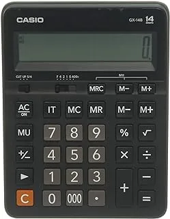 Casio gx14 b calculator, 14 digits - black