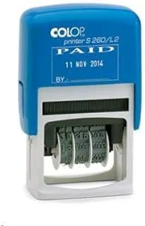 Colop s260 paid & date stamp - 24x45 mm.