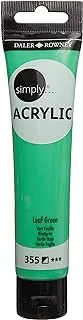 Daler Rowney Simply 126975355 Acrylic Color, 75 ml - Leaf Green 355