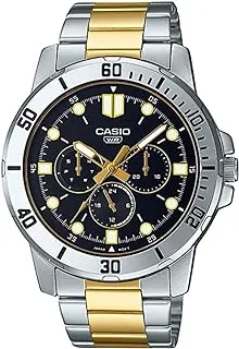 Casio Watch for Men MTP-VD300SG-1EUDF Analog Stainless Steel Band Multi Colors