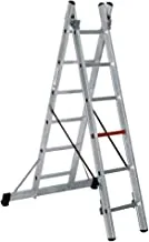 6 Step Double Part Multipurpose Ladders, height 1.88 meters, maximum height 3.00 meters,with the worker reaches up to 3.70 meters, weight 9.50 kg. Cagsan TSA4 Turkey