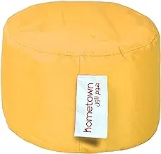 Homztown Dot PVC Bean Bag - Indoor Outdoor Bean Bag Chair, Portable and Comfortable Furniture, Perfect Indoor and Outdoor Furniture - Yellow, 28x40cm