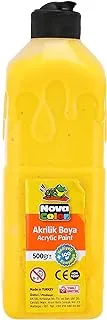 Nova color nc381 acrylic paint 500 gm. - yellow