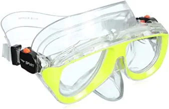 SPURT Snorkeling Mask with Tube M213 (Pvc) Yellow and Transparent Set of 2