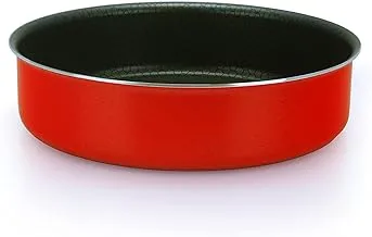 Trueval round oven tray red size 30 cm