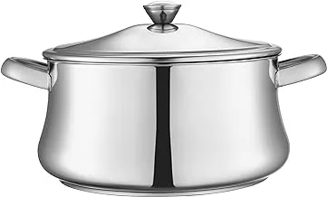 Zahran classic stewpot with handles, size 20 cm, stainless steel - 330010020