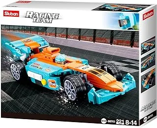 Sluban SL95623 Racing Car (222 Pieces) [M38-B0763] Play Set Clamp Building Blocks Racing Car with Toy Figure Car Club