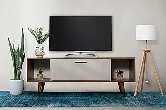 Quattro TV Table 140 cm - Size: Width: 140- Depth: 35 - Height: 50 / Light Brown