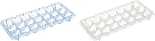 Dieshibingge plastic ice mold set 21 slots, made in china blue and white