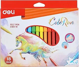 Deli coloring product school felt pen c10010 assorted