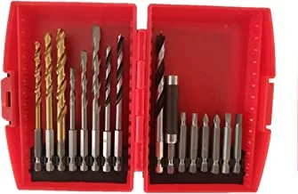 CROWN 16 Pcs Drill and Screwdriver Bits CTSBP0102