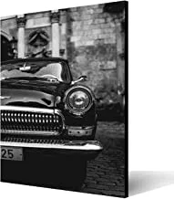 Wall Art Printed wood Tableau, classic car 30x20cm, for Home and office Decor