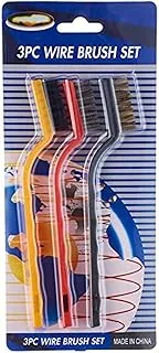 Agfa Small Wire Cleaning Brush Set with Plastic Handle, 3 Pieces - Multi Color