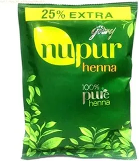 Godrej Nupur Henna Natural Mehndi for Hair Color with Goodness of 9 Herbs 50 gram