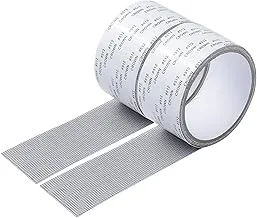 Window Screen Repair Kit Tape,Screen Repair Kit for Windows or Doors Adjustable Fiberglass Screens,Strong Adhesive Door Window Screen Repair Tape,2x80'' (2 Pack, Gray)