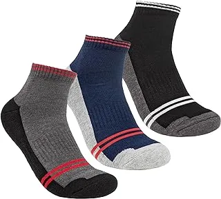 STITCH mens Pack of 3 Half Terry L-Shape Casual Socks Casual Sock (pack of 3)