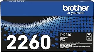 Brother Genuine TN-2260 Standard Yield Black Toner Printer Ink Cartridge