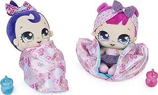 Magic blanket babies, surprise plush baby doll with over 80 sounds and reactions, pink blanket (style may vary), kids toys for girls ages 4 and up