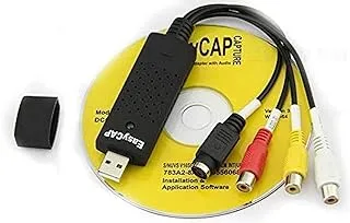 USB 2.0 Easy CAP DC60 TV DVD VHS التقاط صوت وصورة AV