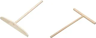 2 pcs Crepe Maker Pancake Wooden Spreader Stick