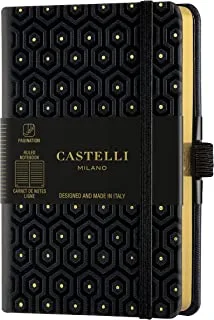 CASTELLI NOTEBOOK PKT RUL C AND G HONEY GOLD