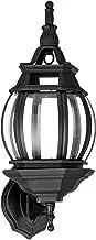 Outdoor steel wall lights black