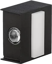 Diamond Abalek Wall Black Square Metal With Front Lights And Top And Bottom Lights