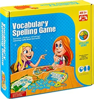 Generic Vocabulary spelling game with 6 spelling sheet for skills development - multi color