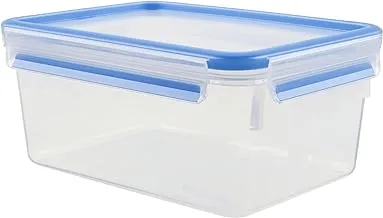 Tefal masterseal food container, rectangle, Blue/clear, 2.2 liter - k3021512