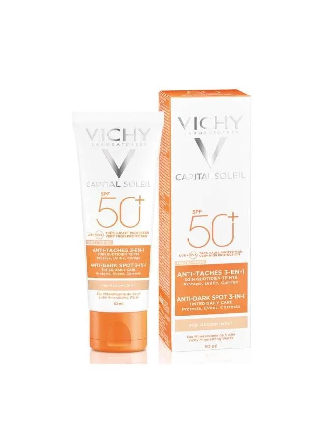 VICHY 3- In- 1 Ideal Soleil Anti Dark Spot Care Spf50+ 50ml