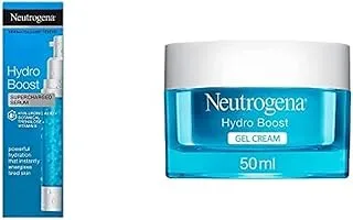 Neutrogena, Hydro Boost Supercharged Serum, 30ml & Neutrogena Face Cream Gel, Hydro Boost, 50ml