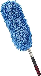 Car wash cleaning brush duster dust wax mop microfiber telescoping dusting tool car-styling-blue color