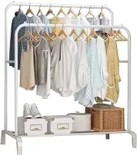 MTL Clothes organizer and Holder, Clothing Stand Metal, Garment Rack (White)