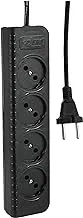 Generic Zero power strip 4 dual output 10a 1.5meter - black