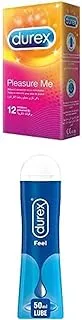 Pack of Durex (2 pleasure me + play feel lube) with 25% off