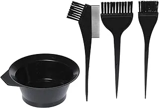 4 Pieces Hair Dye Brush Kit, Black - PF-040